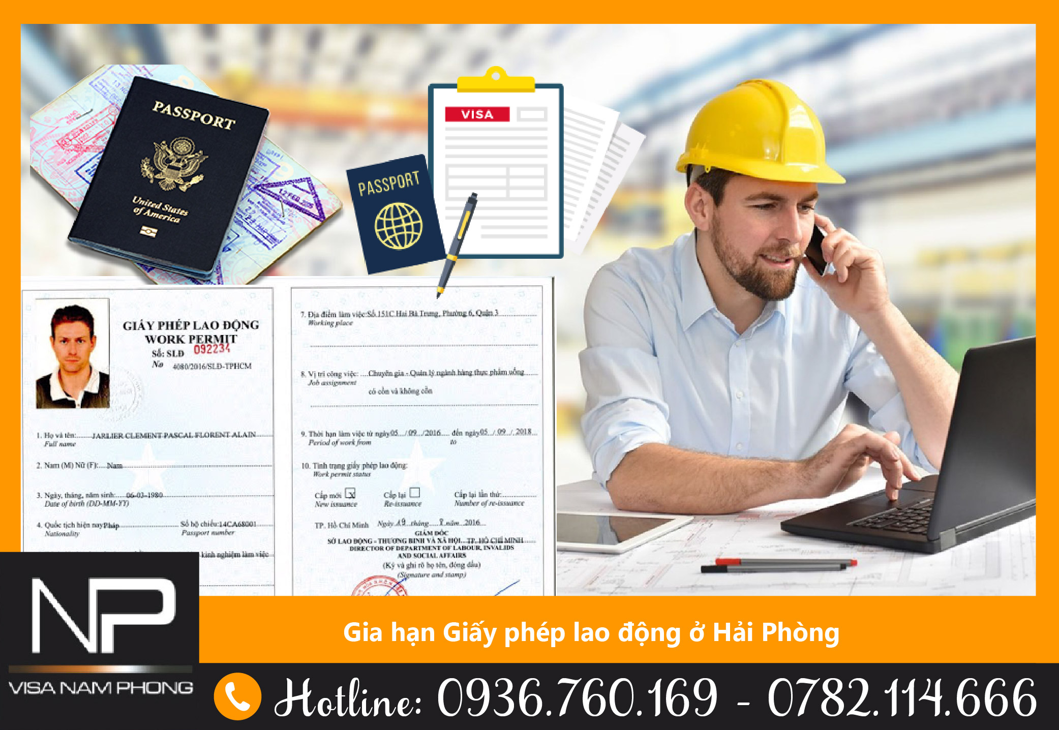 Dịch vụ làm Giấy phép lao động giá rẻ chuyên nghiệp ở Hải Phòng