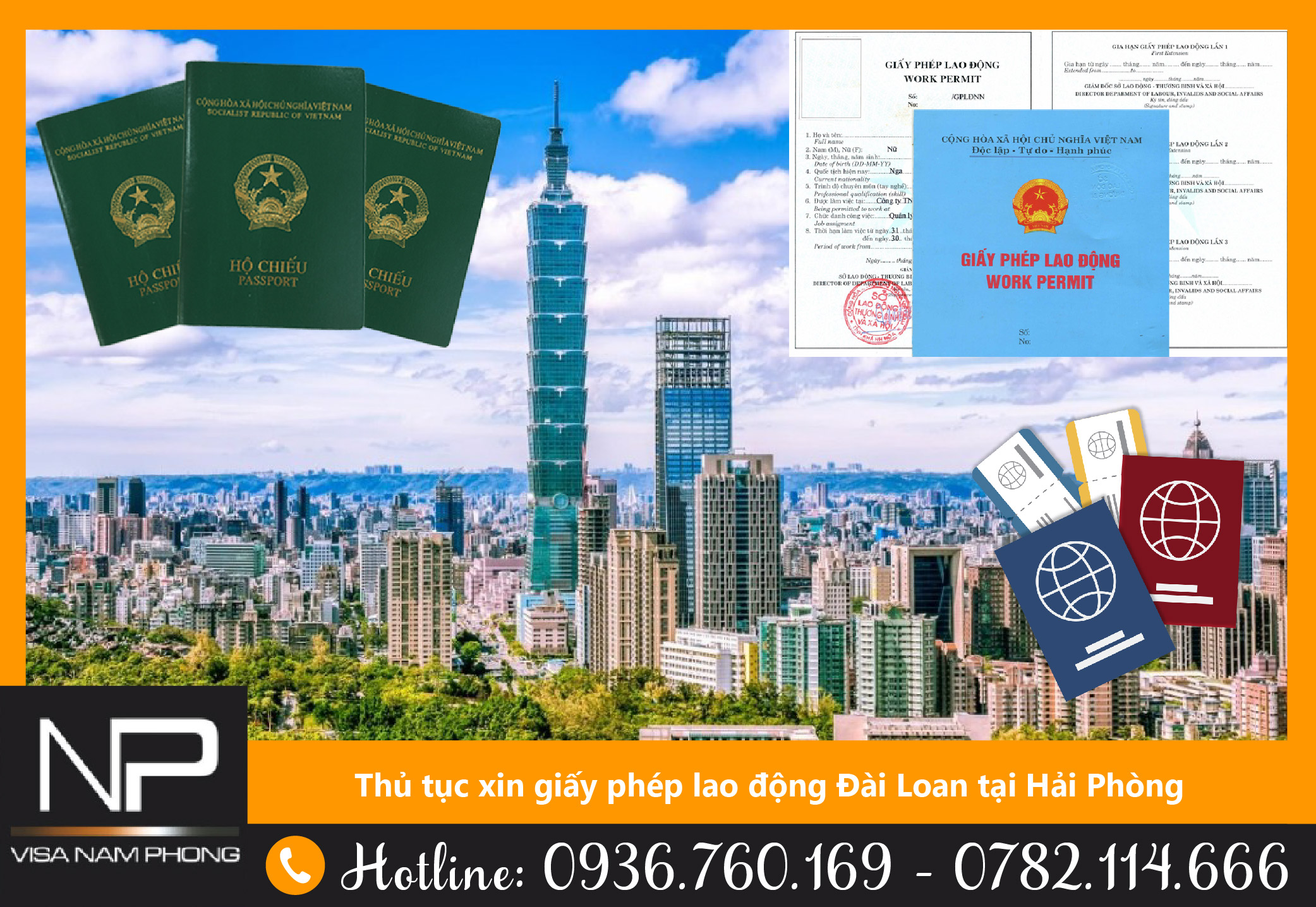 Thủ tục xin giấy phép lao động Đài Loan tại Hải Phòng