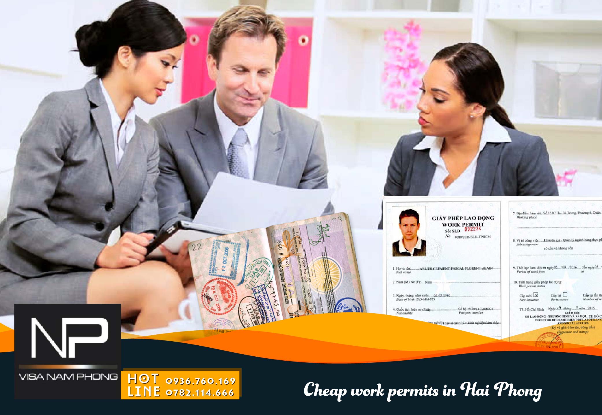 Cheap work permits in Hai Phong