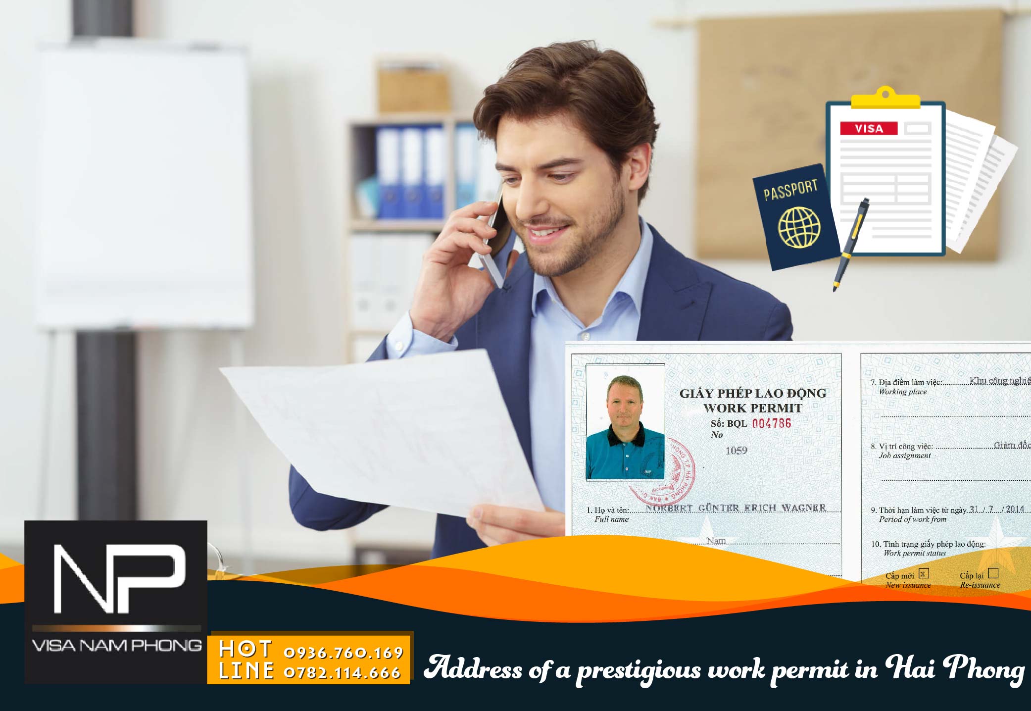 Address of a prestigious work permit in Hai Phong