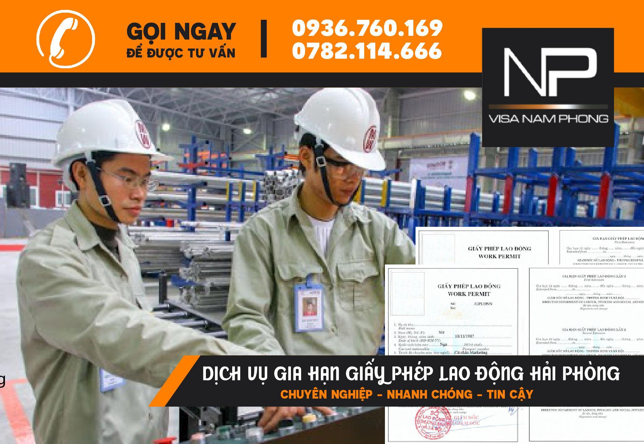 Dịch vụ gia hạn giấy phép lao động tại Hải Phòng