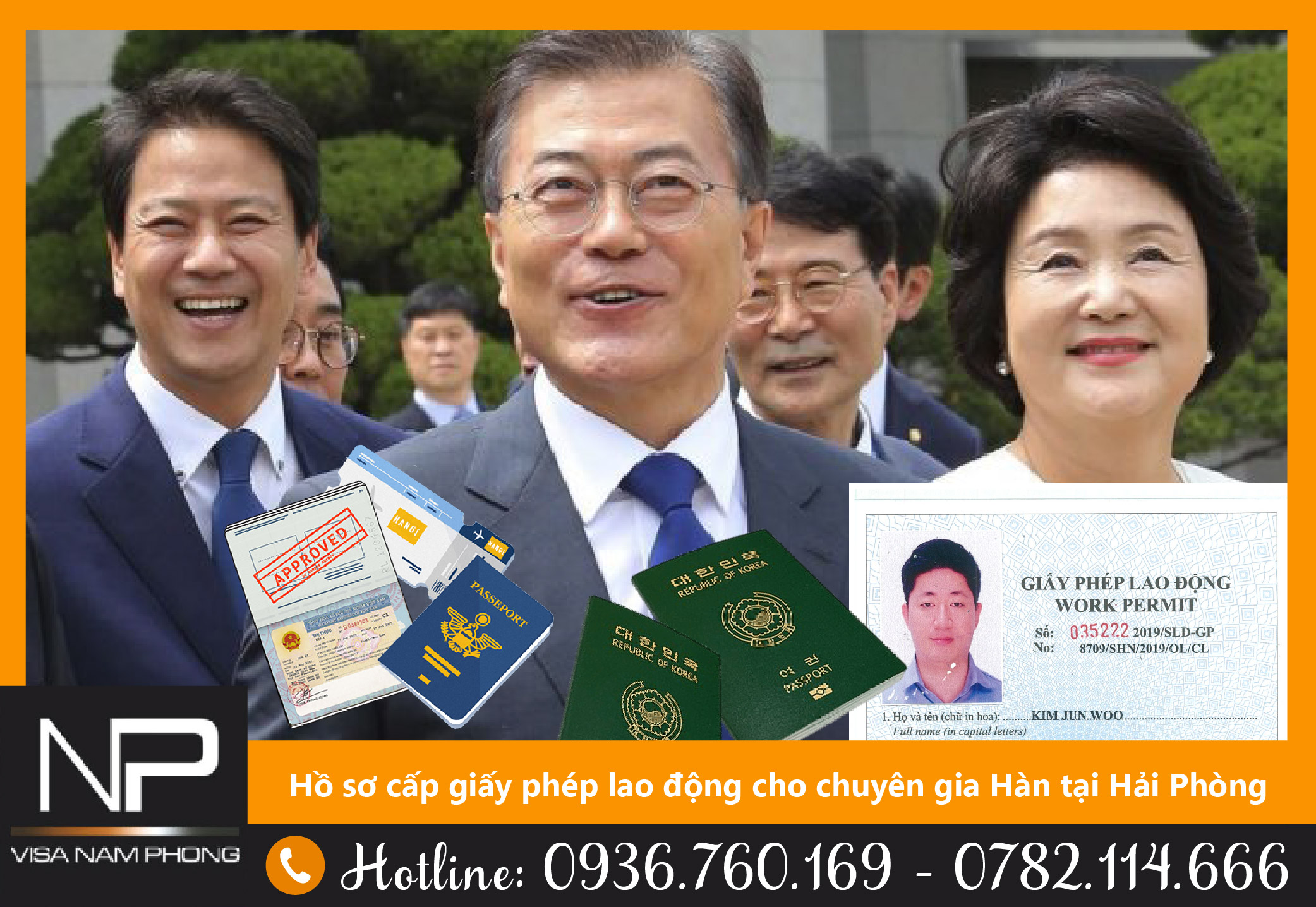 Hồ sơ cấp giấy phép lao động cho chuyên gia Hàn tại Hải Phòng