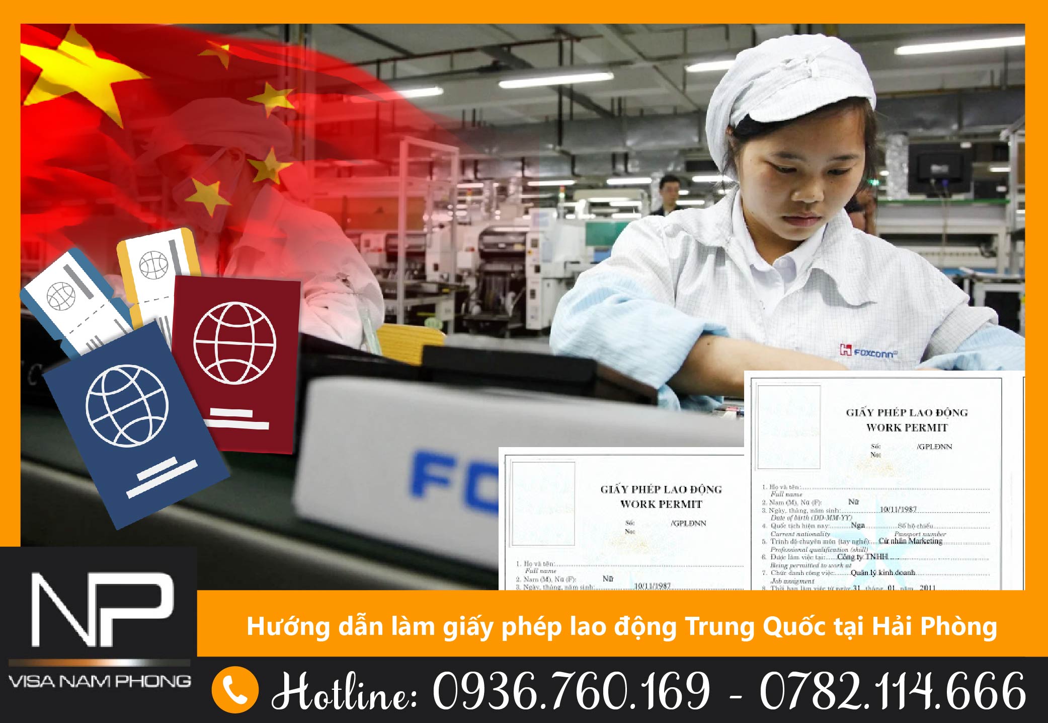 Hướng dẫn làm giấy phép lao động Trung Quốc tại Hải Phòng