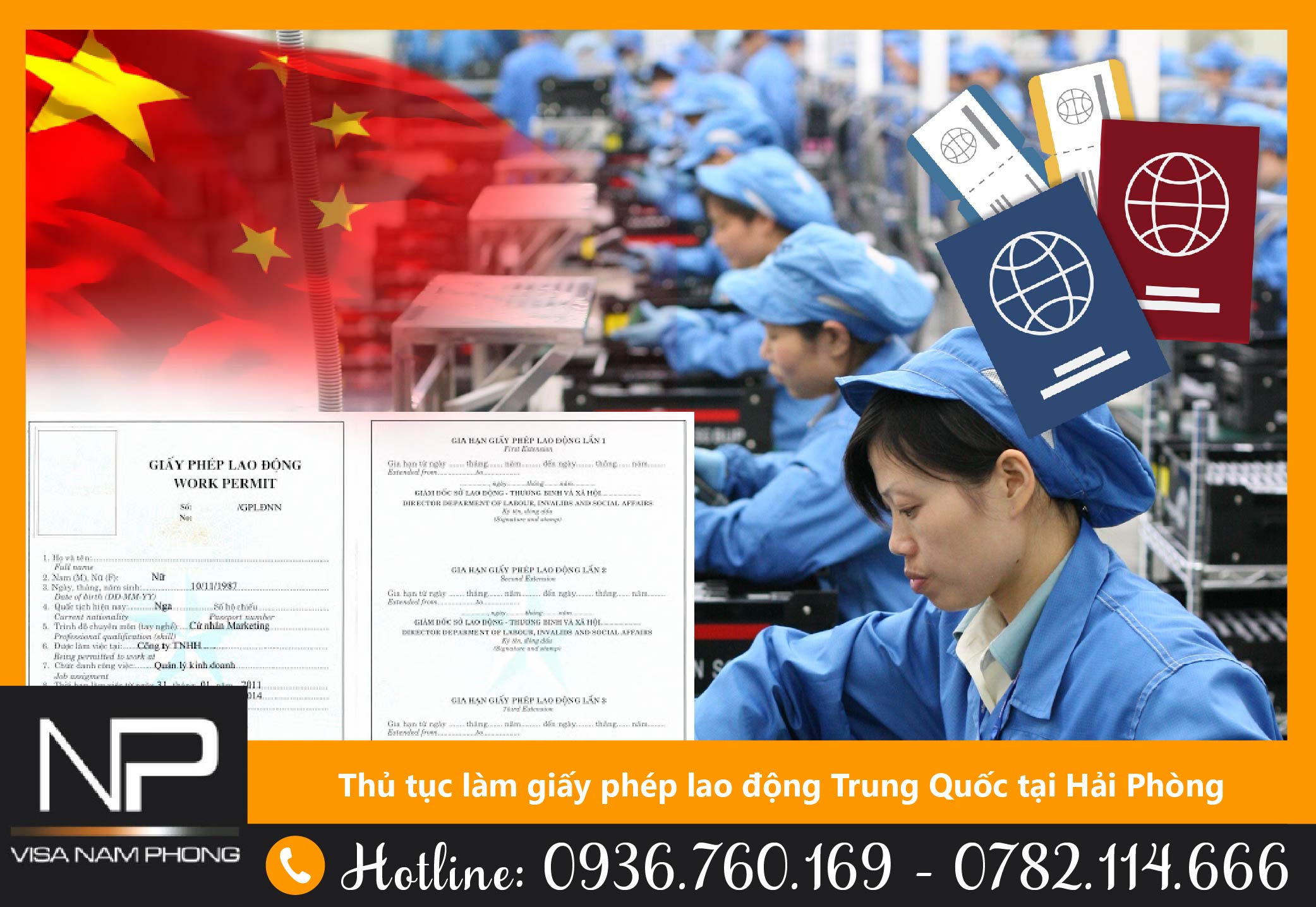 Thủ tục làm giấy phép lao động Trung Quốc tại Hải Phòng