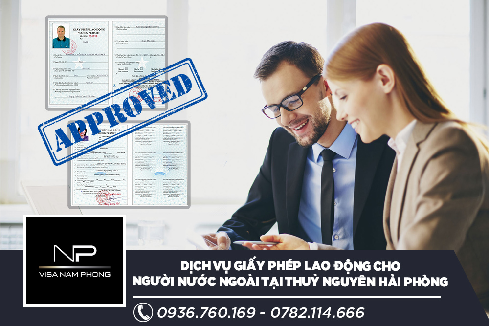Dịch vụ giấy phép lao động cho người nước ngoài tại Thuỷ Nguyên Hải phòng