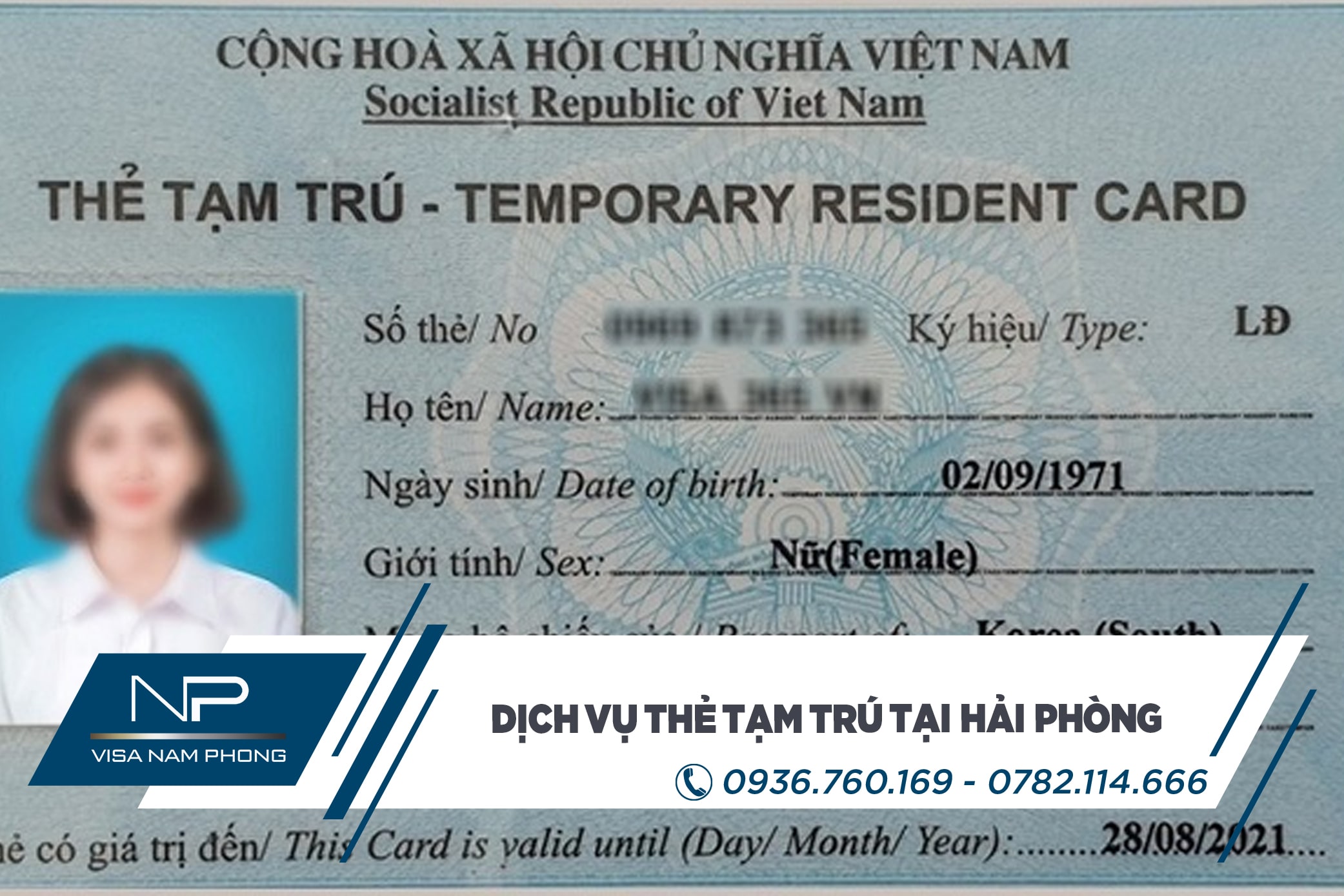 Dịch vụ thẻ tạm trú tại Hải Phòng