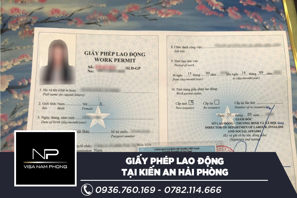 Giấy phép lao động tại Kiến An Hải phòng