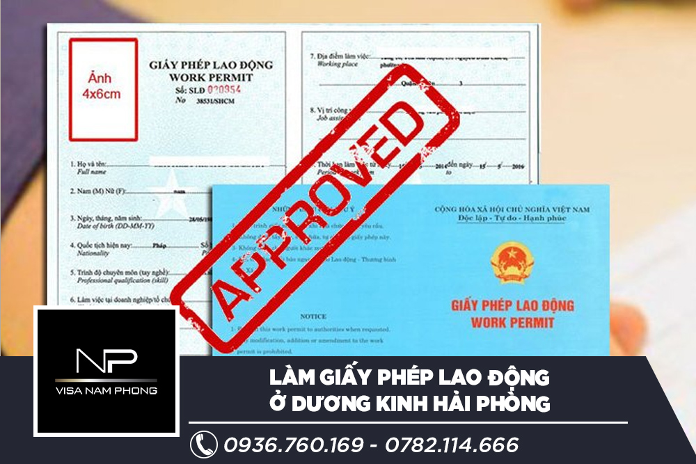 Làm giấy phép lao động ở Dương Kinh Hải phòng