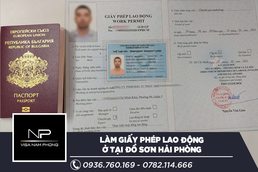 Làm giấy phép lao động ở tại Đồ Sơn Hải phòng