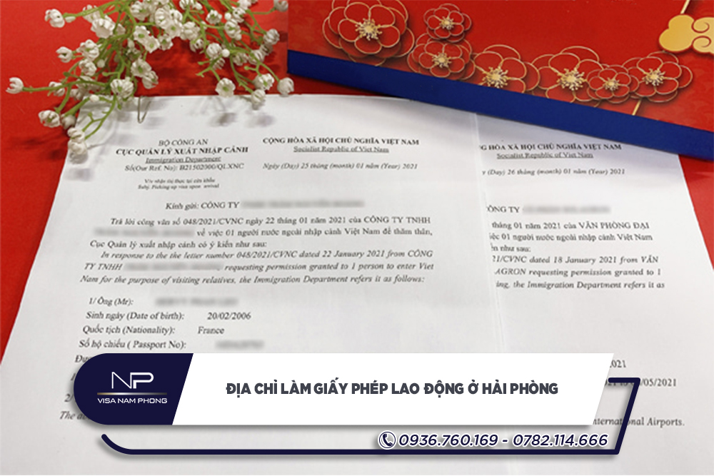 Địa chỉ làm giấy phép lao động ở Hải Phòng