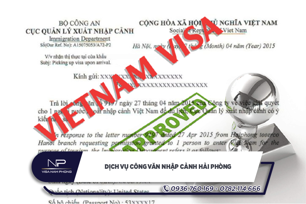 Dịch vụ công văn nhập cảnh Hải Phòng