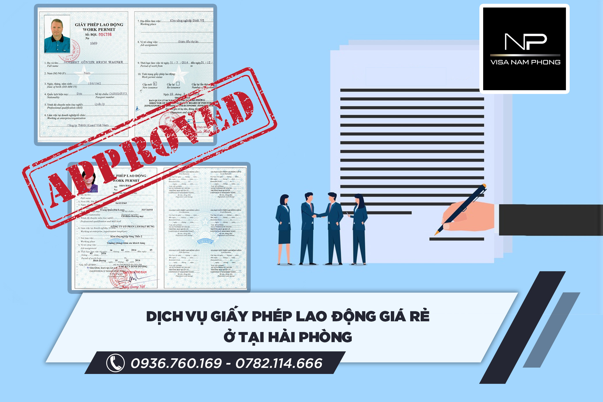 dịch vụ giấy phép lao động giá rẻở tại hải phòng