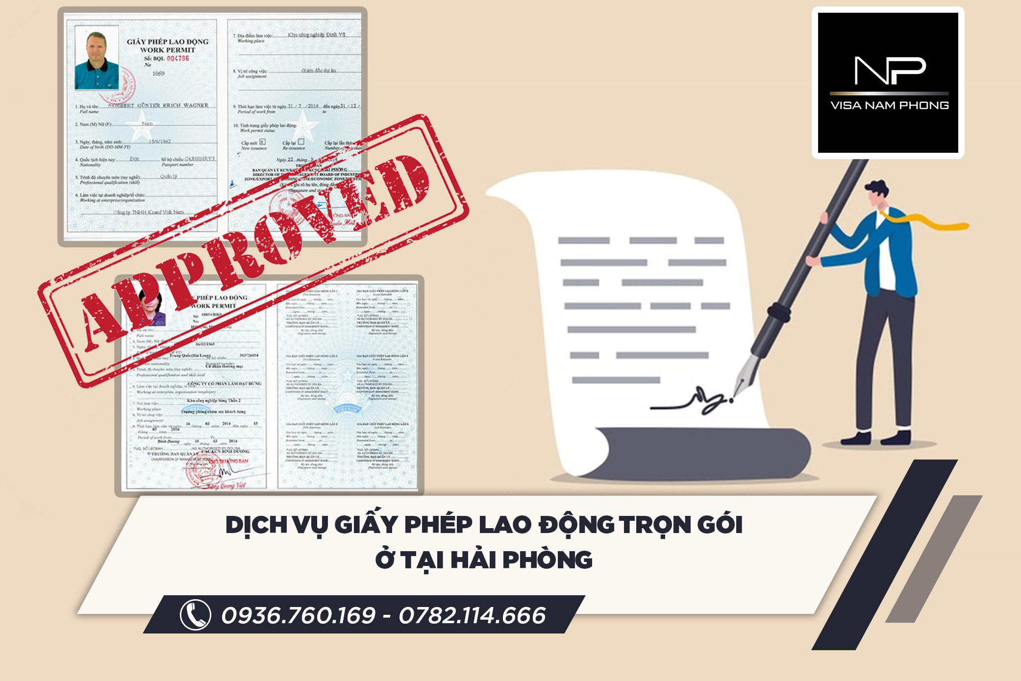 dịch vụ giấy phép lao động trọn gói ở tại hải phòng
