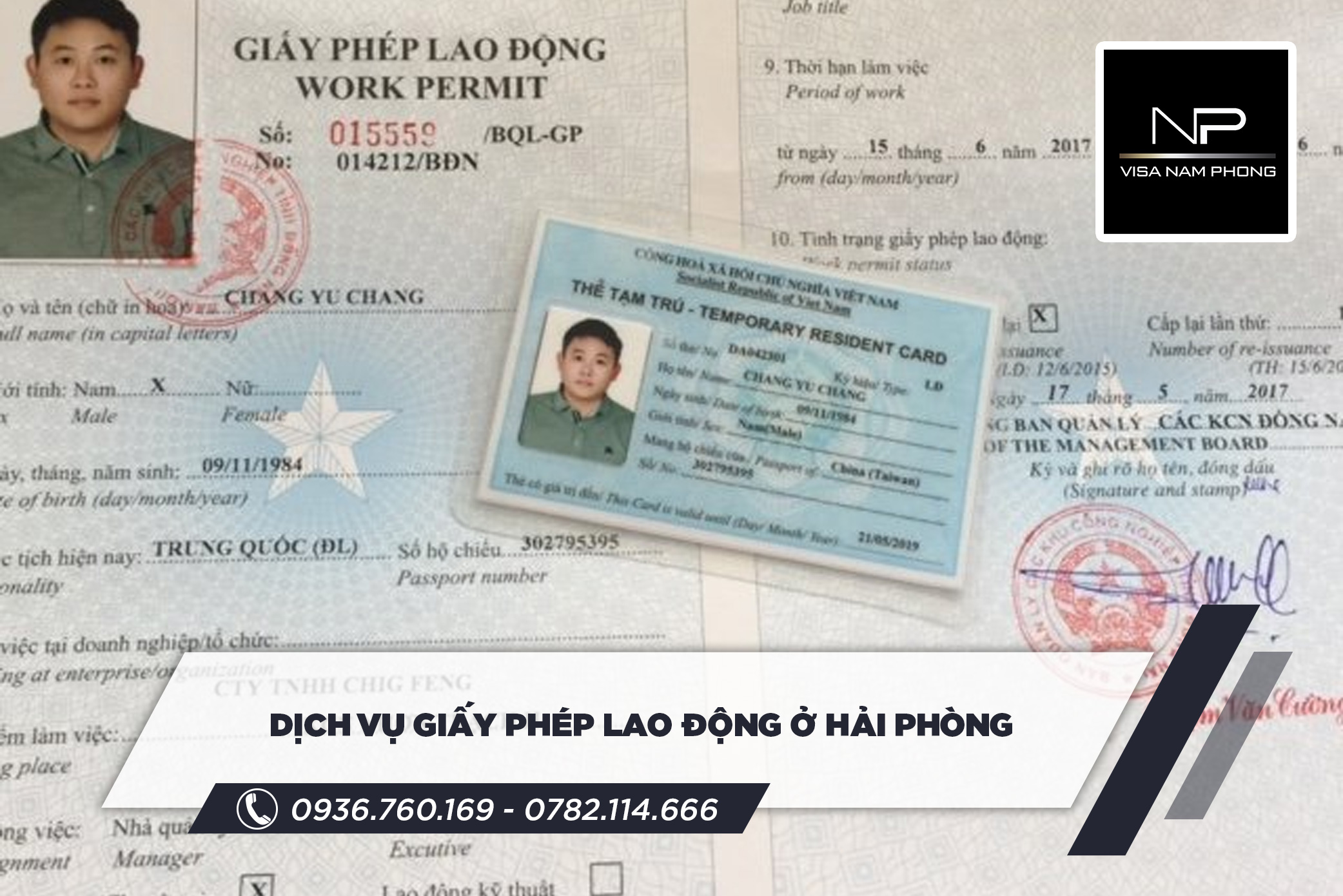 dịch vụ giấy phép lao động ở hải phòng