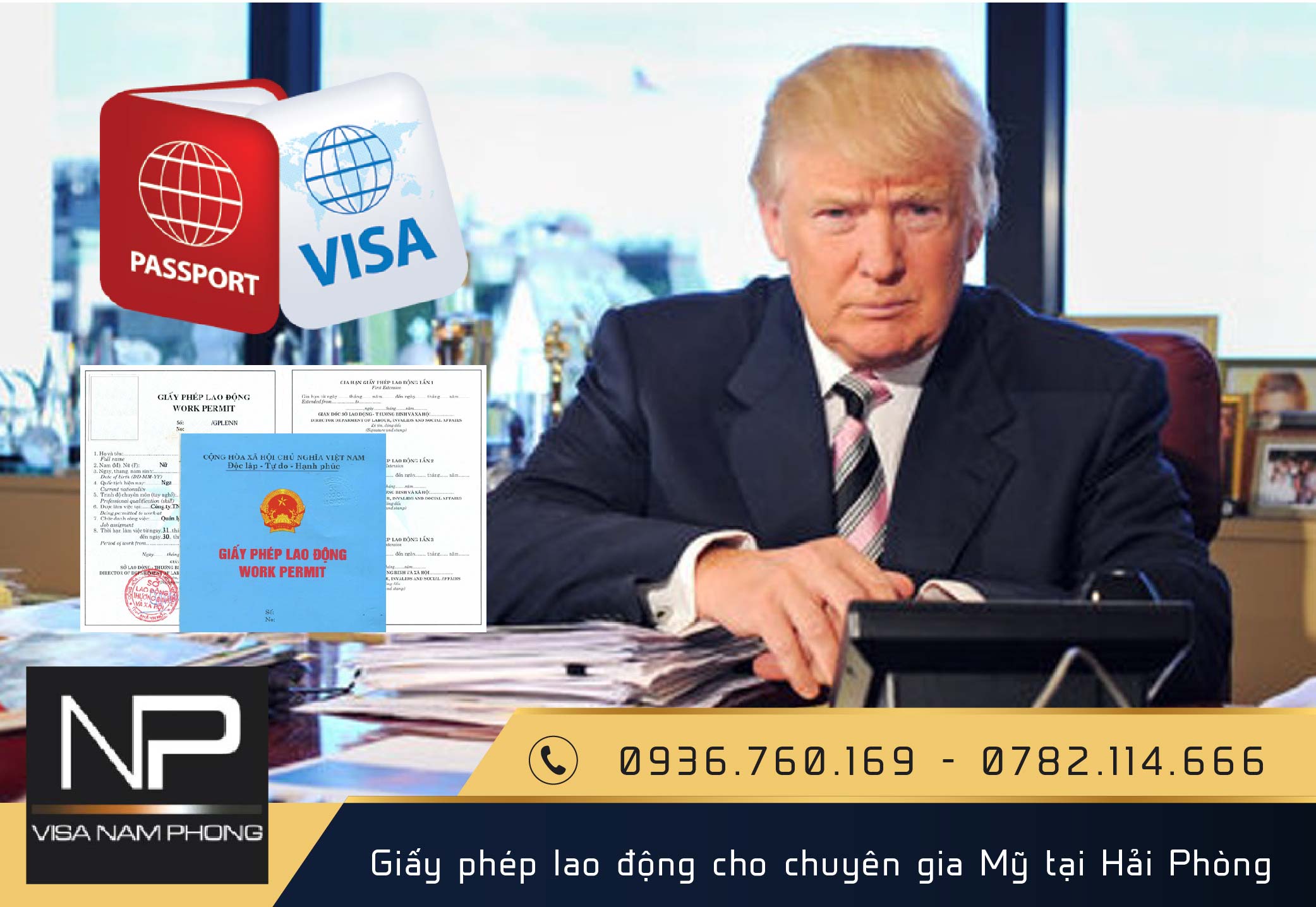 Giấy phép lao động cho chuyên gia Mỹ tại Hải Phòng