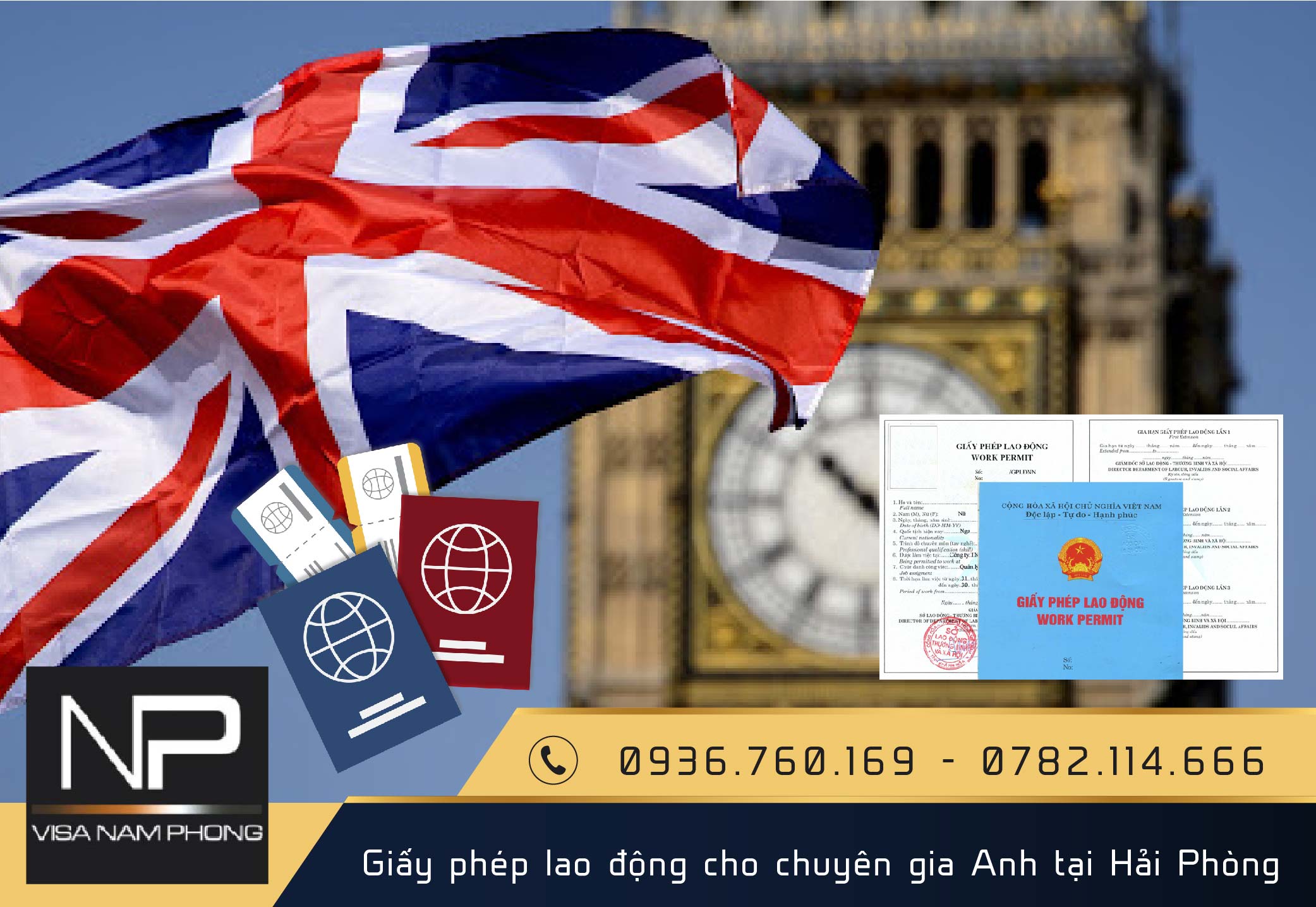 Giấy phép lao động cho chuyên gia Anh tại Hải Phòng