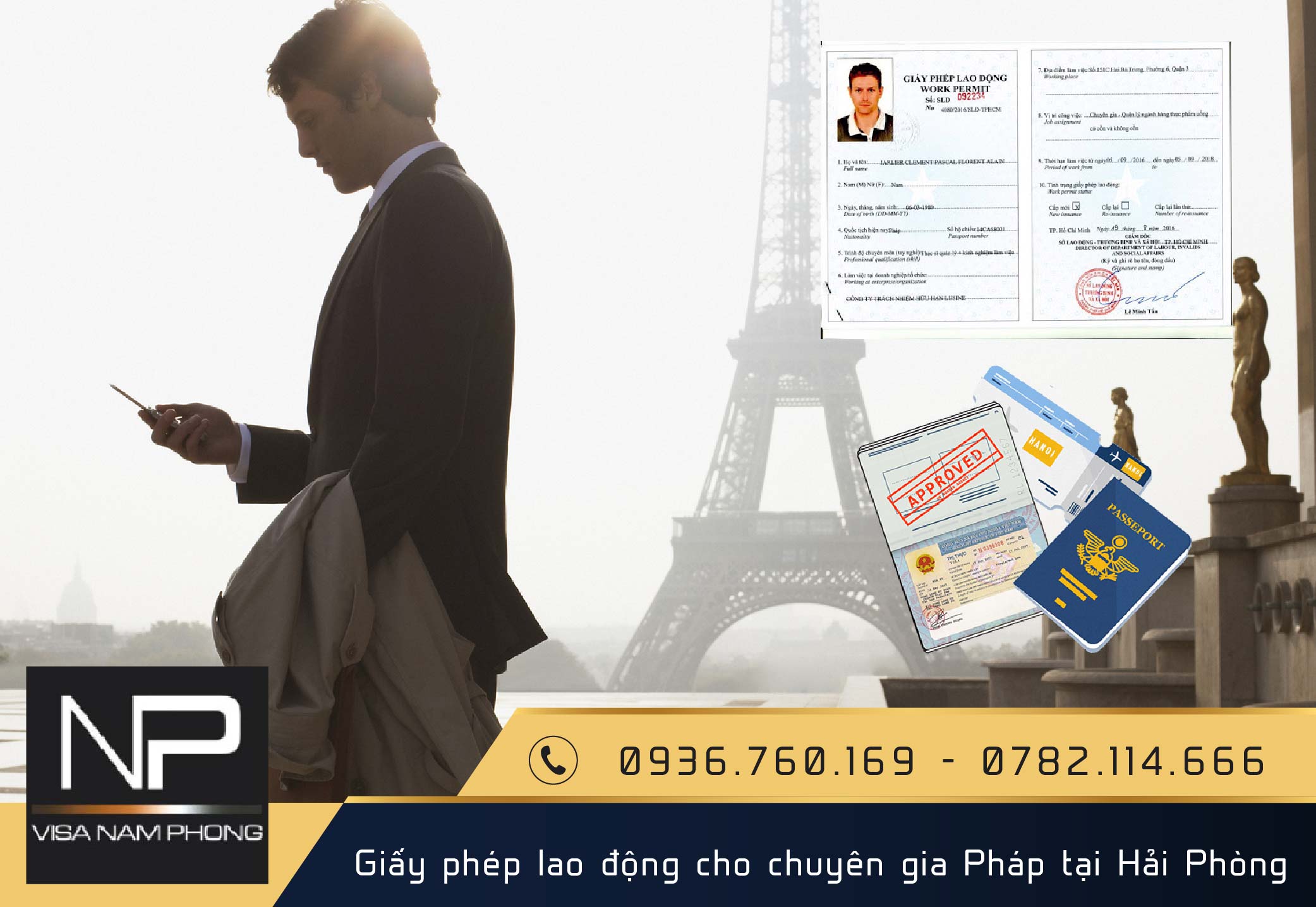 Giấy phép lao động cho chuyên gia Pháp tại Hải Phòng
