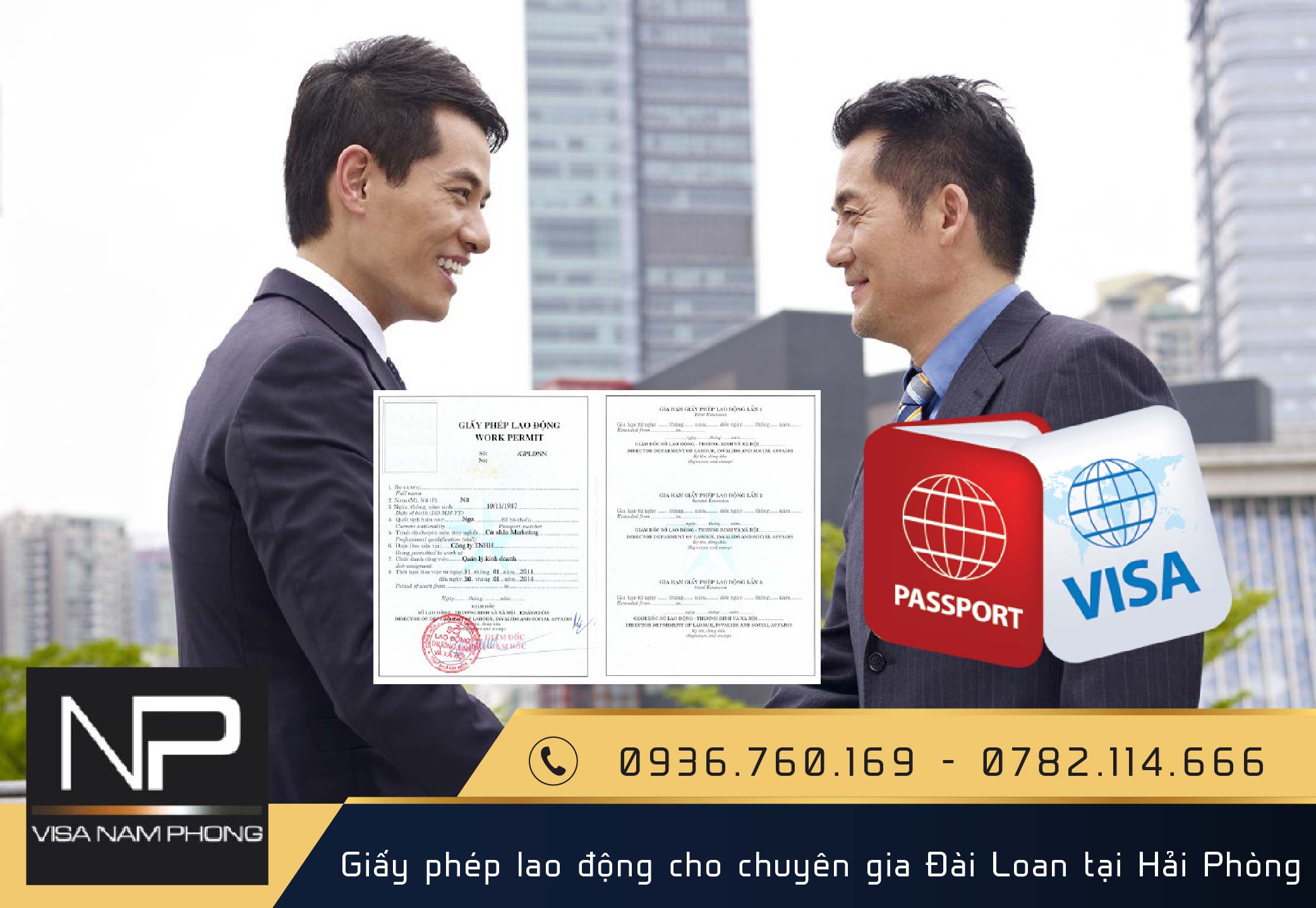 Giấy phép lao động cho chuyên gia Đài Loan tại Hải Phòng