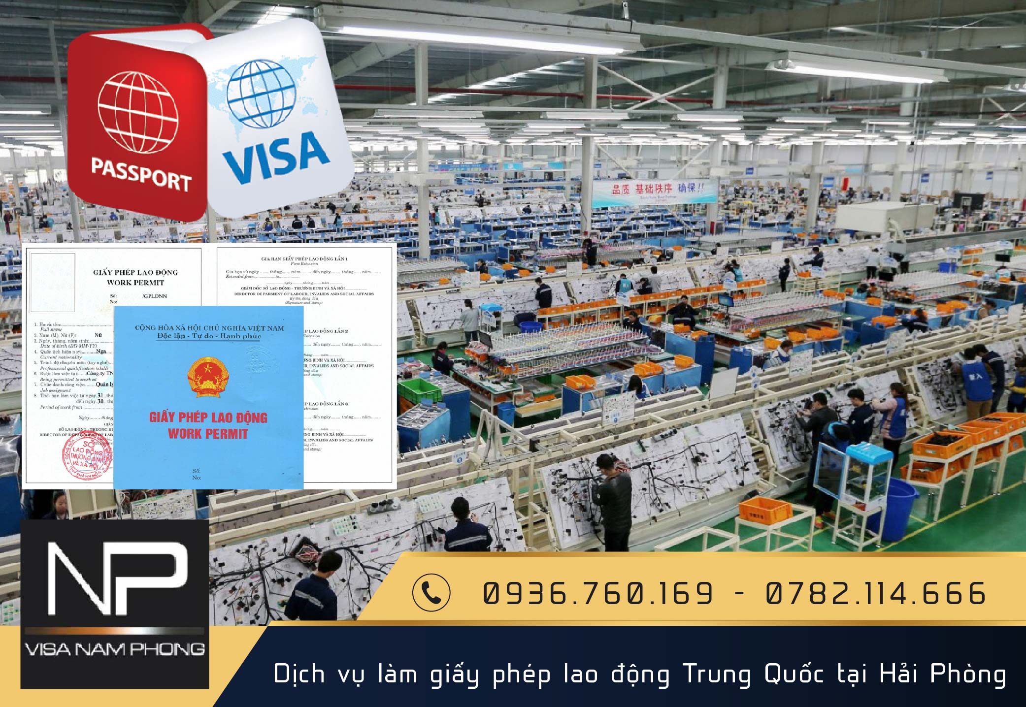 Dịch vụ làm giấy phép lao động Trung Quốc tại Hải Phòng