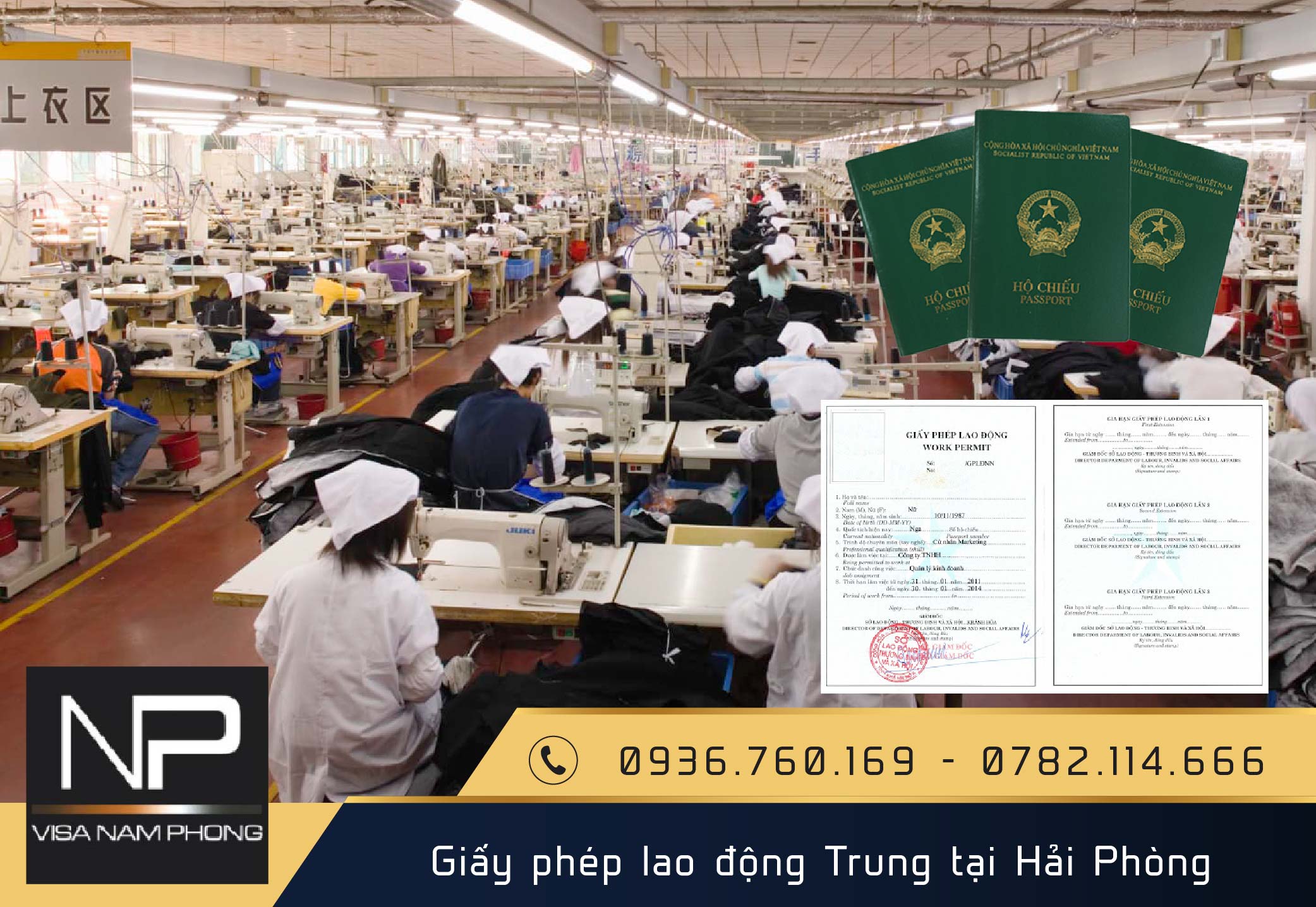 Giấy phép lao động Trung tại Hải Phòng