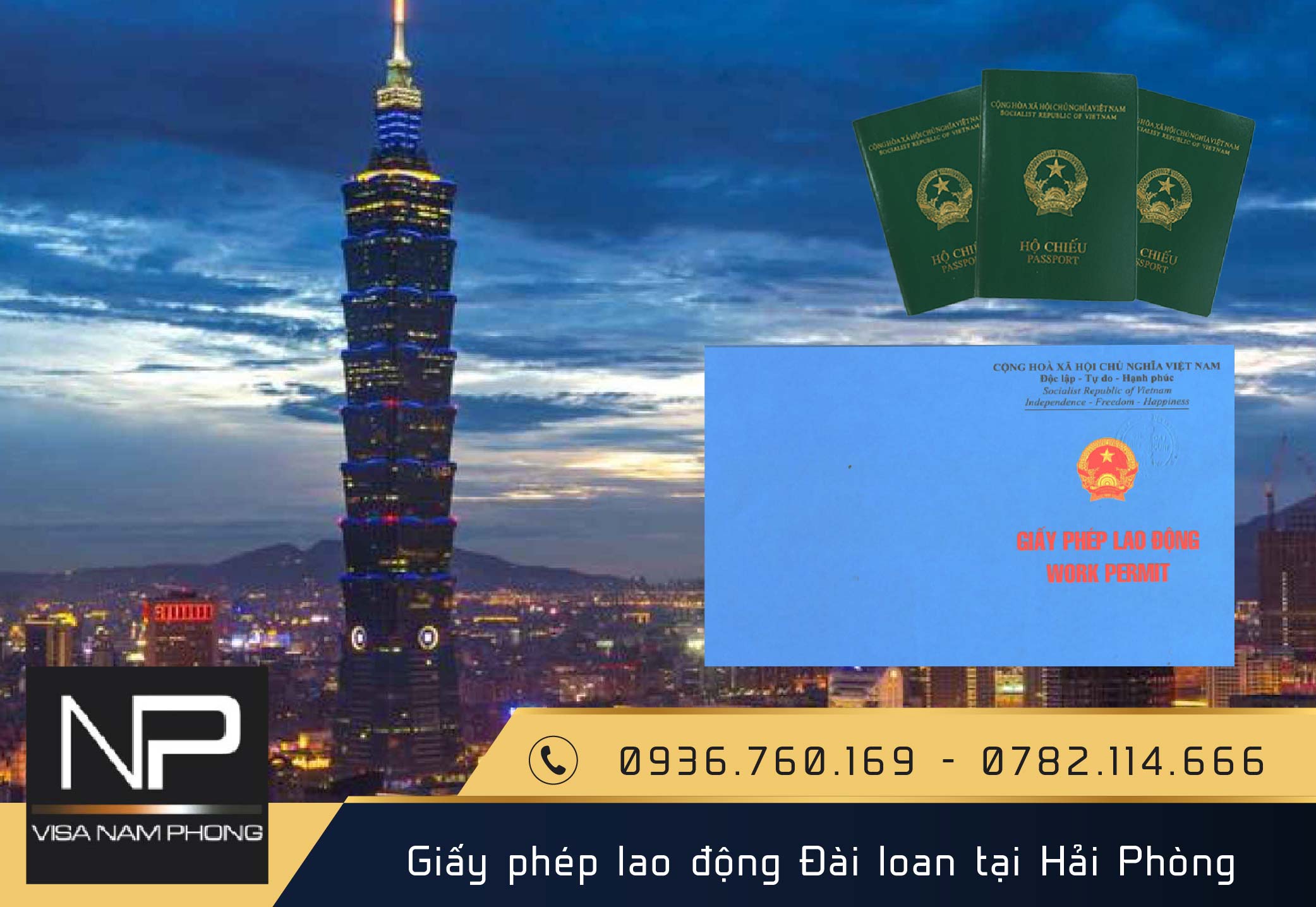 Giấy phép lao động Đài loan tại Hải Phòng