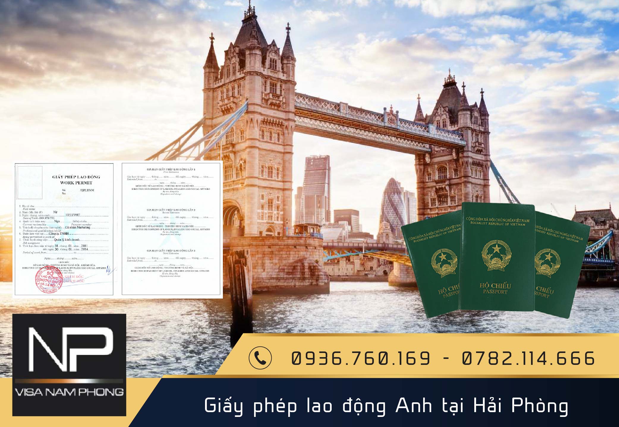 Giấy phép lao động Anh tại Hải Phòng