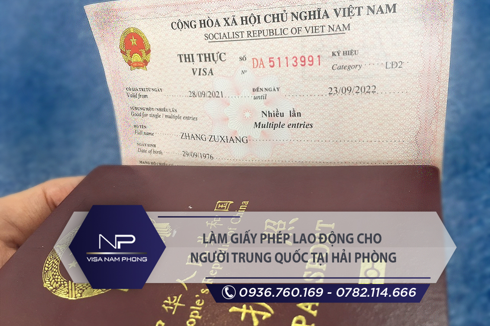 Làm giấy phép lao động cho người Trung Quốc tại Hải An Hải Phòng