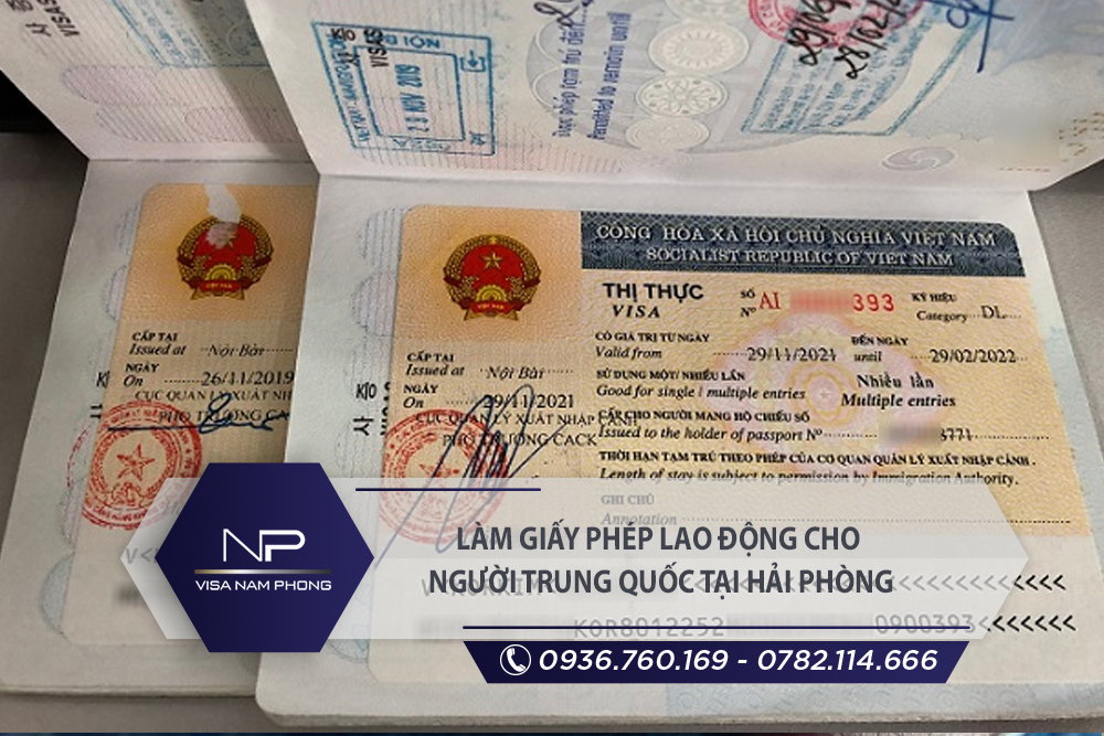 Làm giấy phép lao động cho người Trung Quốc tại Kiến An Hải Phòng