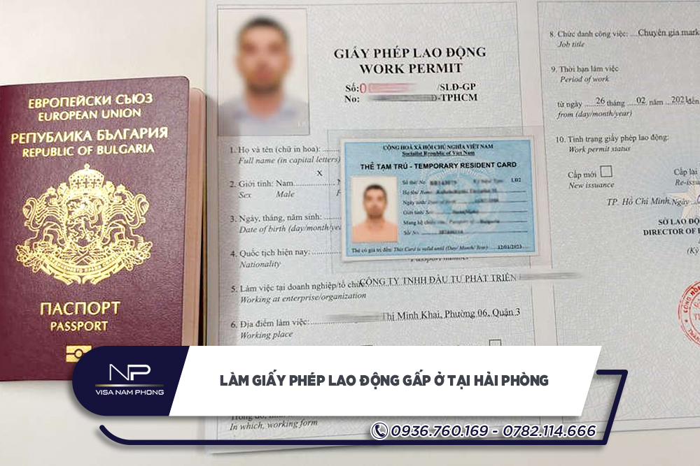 Làm giấy phép lao động gấp ở tại Hải Phòng
