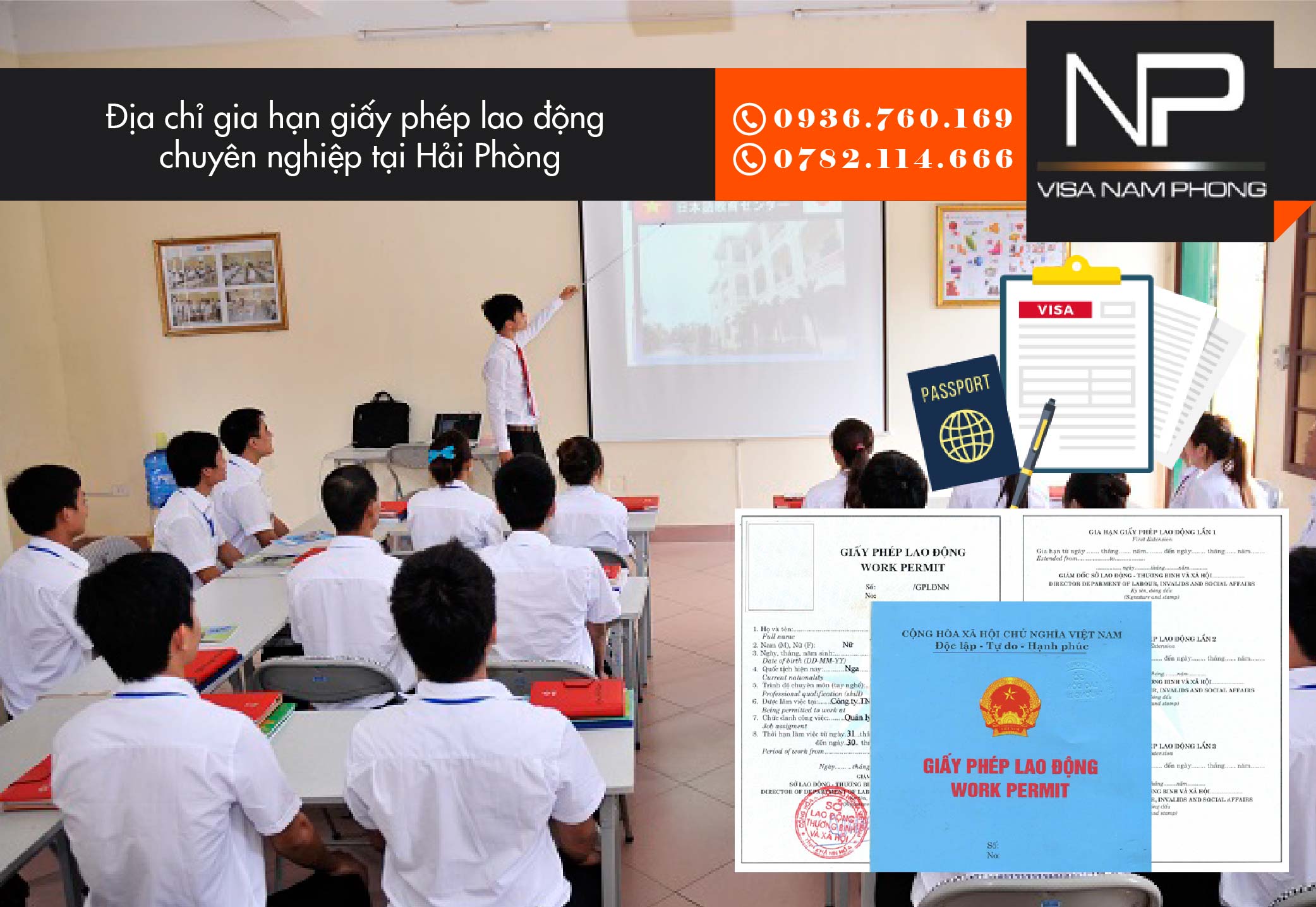 Địa chỉ gia hạn giấy phép lao động chuyên nghiệp tại Hải Phòng