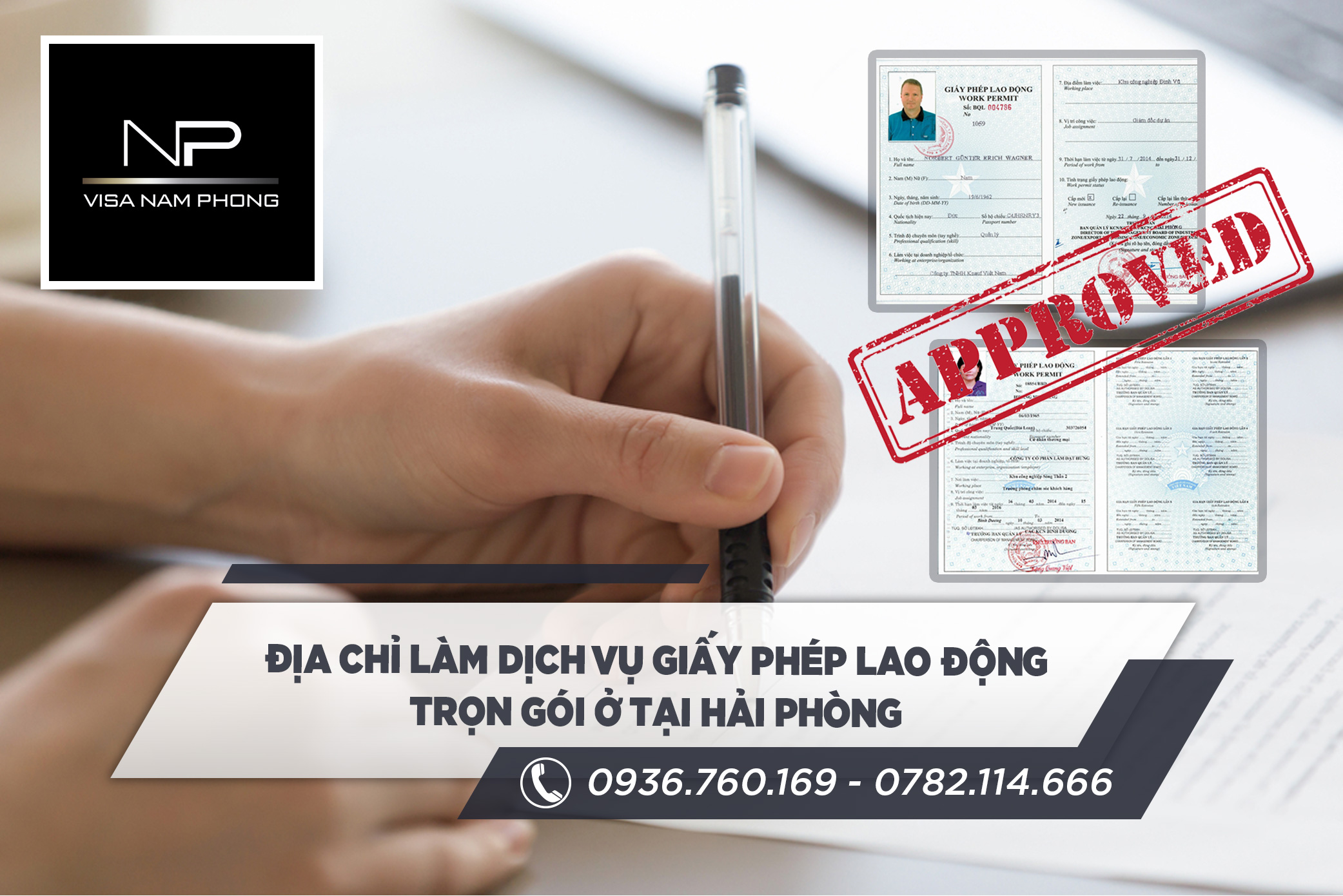 địa chỉ làm dịch vụ giấy phép lao động trọn gói ở tại hải phòng