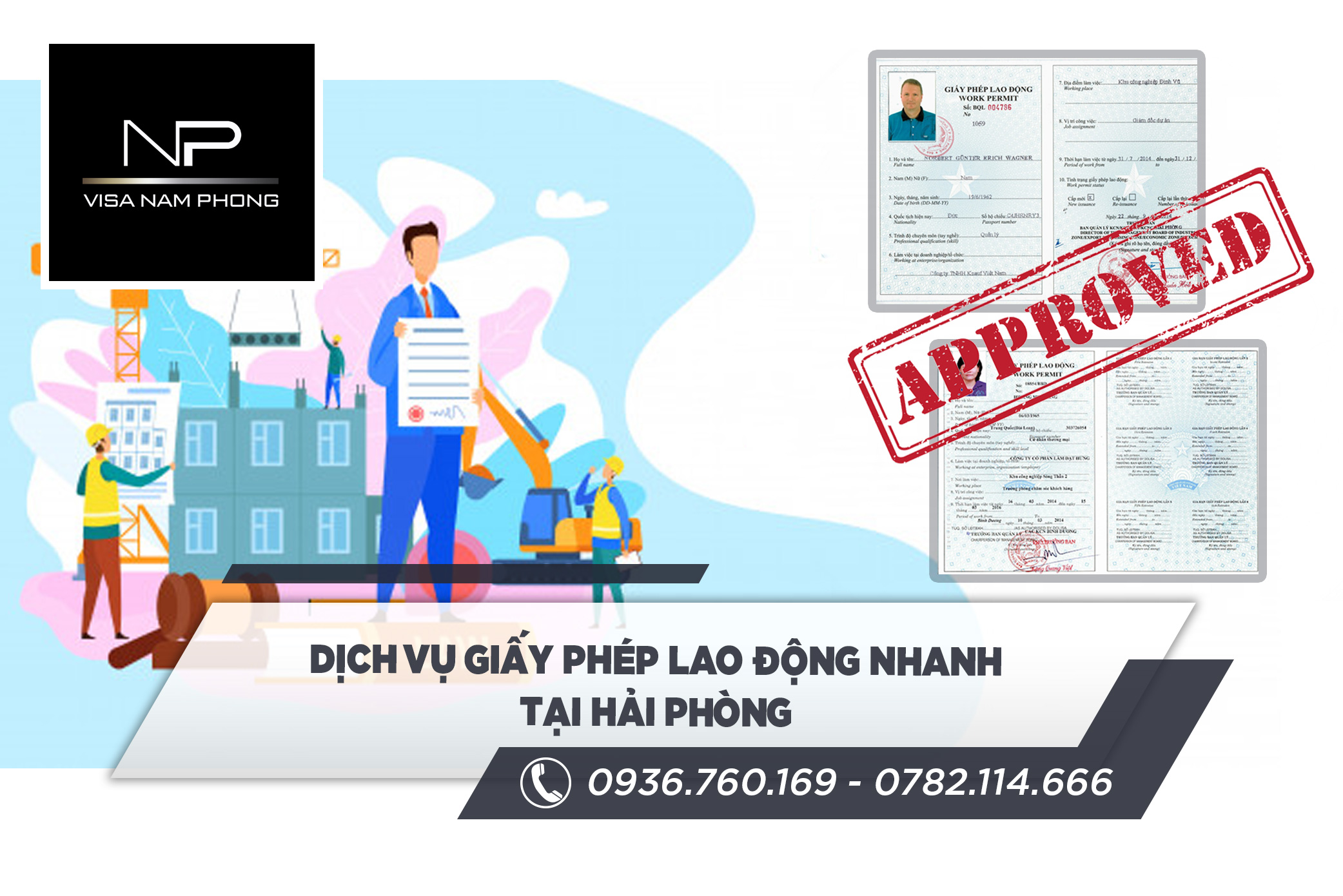 dịch vụ giấy phép lao động nhanh tại hải phòng