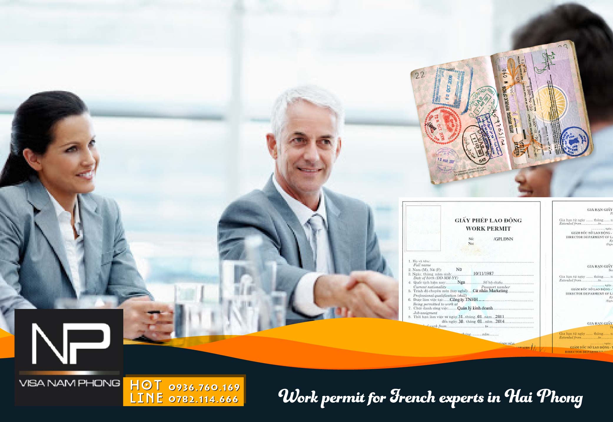 Work permit for French experts in Hai Phong