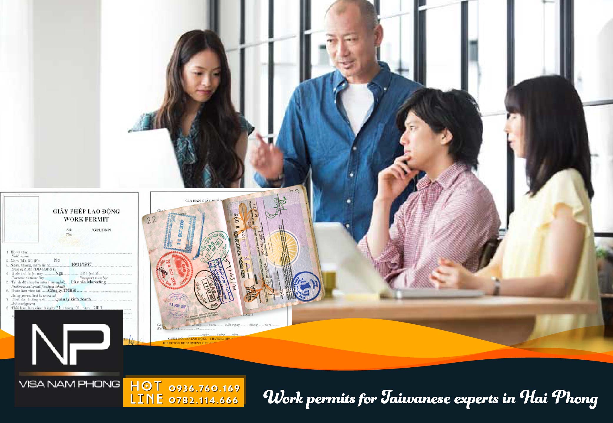 Work permits for Taiwanese experts in Hai Phong