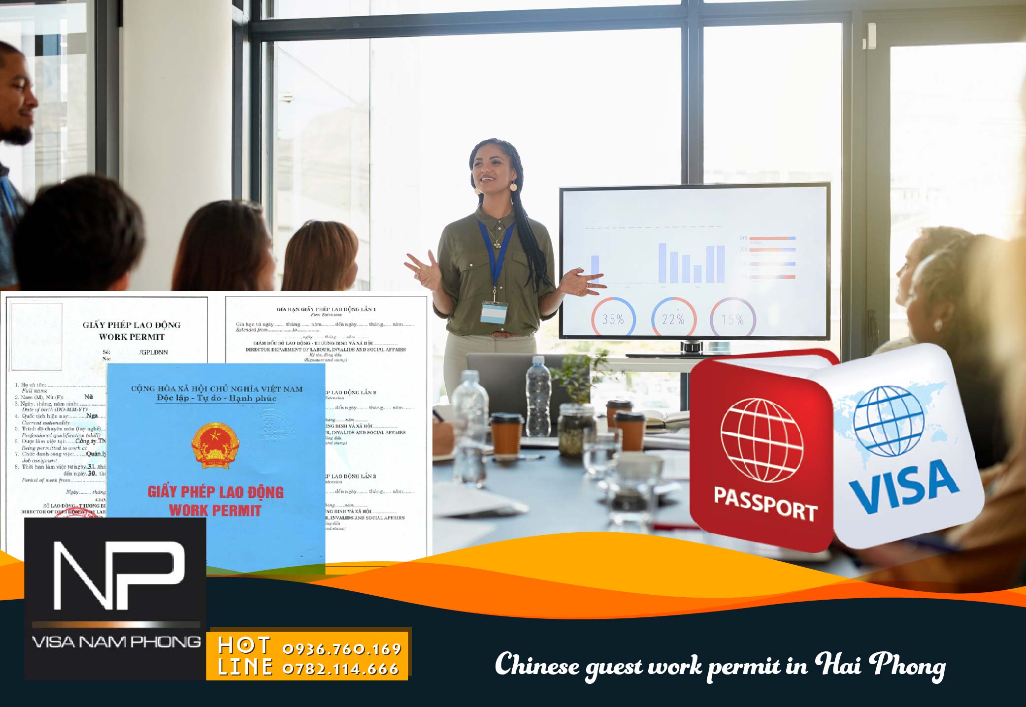 Chinese guest work permit in Hai Phong
