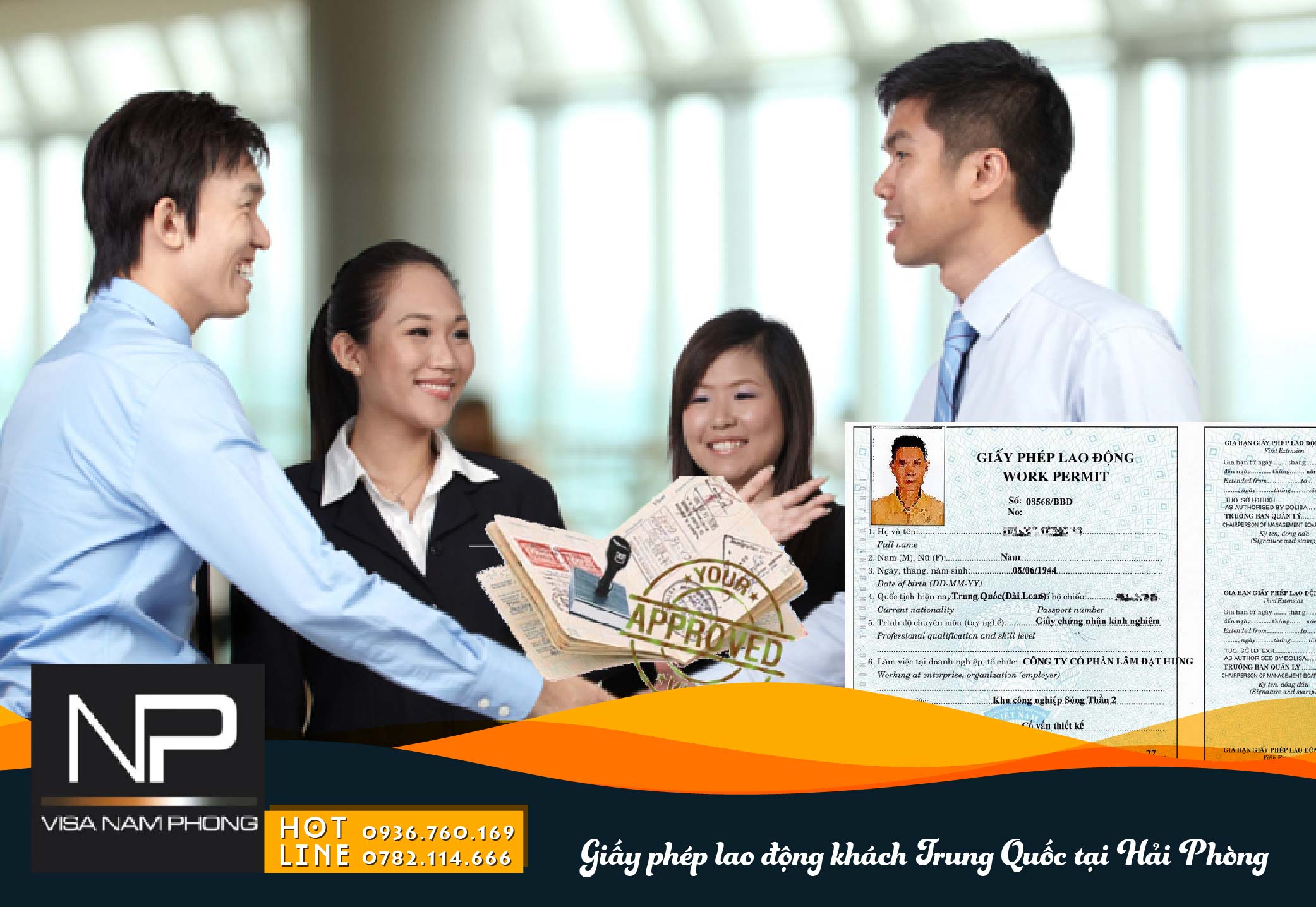 Giấy phép lao động khách Trung Quốc tại Hải Phòng