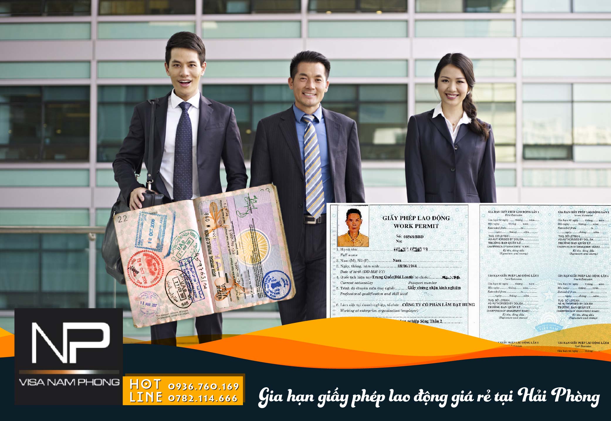 Gia hạn giấy phép lao động giá rẻ tại Hải Phòng