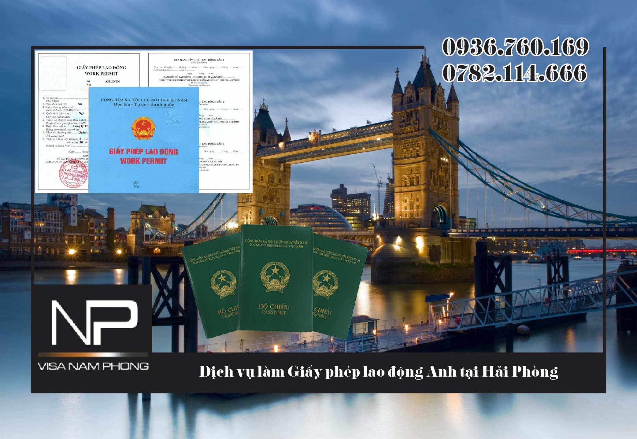 Dịch vụ làm Giấy phép lao động Anh tại Hải Phòng
